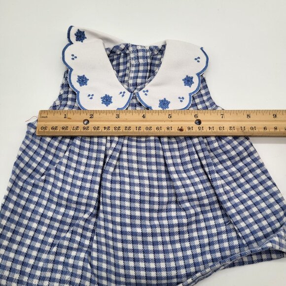 VTG Small Small World Beatrice Collections 18" Doll Dress and Bloomers Blue - Picture 5 of 8